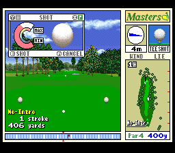 New 3D Golf Simulation: Harukanaru Augusta screenshot 4 for Super Famicom